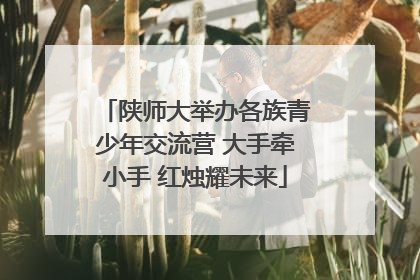 陕师大举办各族青少年交流营 大手牵小手 红烛耀未来