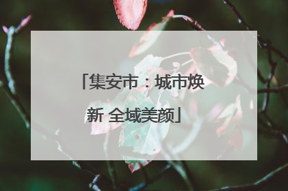集安市：城市焕新 全域美颜