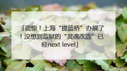 震惊！上海“提篮桥”办展了！没想到监狱的“灵魂改造”已经next level