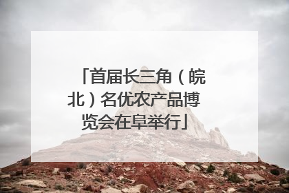 首届长三角（皖北）名优农产品博览会在阜举行