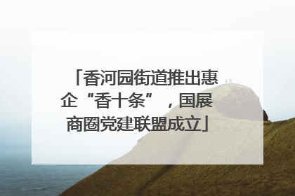 香河园街道推出惠企“香十条”，国展商圈党建联盟成立
