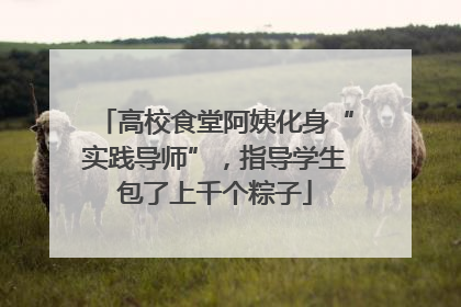 高校食堂阿姨化身“实践导师”，指导学生包了上千个粽子