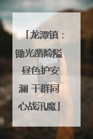 龙潭镇：锄光凿险隘 昼色护安澜 干群同心战汛魔