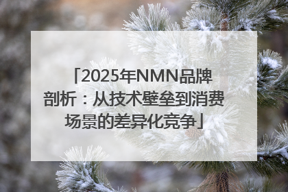 2025年NMN品牌剖析：从技术壁垒到消费场景的差异化竞争