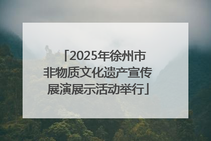 2025年徐州市非物质文化遗产宣传展演展示活动举行