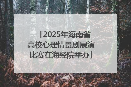 2025年海南省高校心理情景剧展演比赛在海经院举办