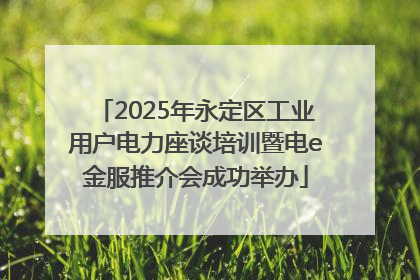 2025年永定区工业用户电力座谈培训暨电e金服推介会成功举办