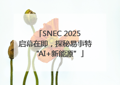 SNEC 2025启幕在即，探秘易事特“AI+新能源”